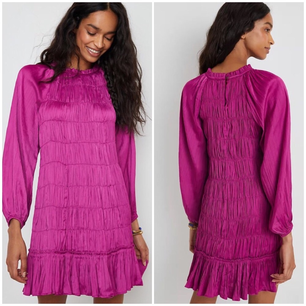 NWT ANTHROPOLOGIE TASHA SMOCKED MINI DRESS